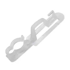 100ct Outdoor Gutter and Shingle Clips for Mini Christmas Lights