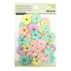 Pastel Mini Paper Flower Embellishments By Recollections&trade;
