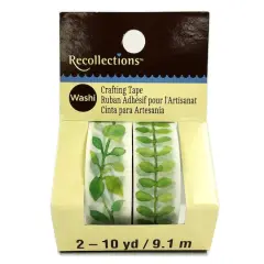 Green Leaf & Vine Print Crafting Washi Tape Set by Recollections&trade;