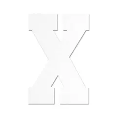 13" White MDF Uppercase Letter by Make Market&reg; X