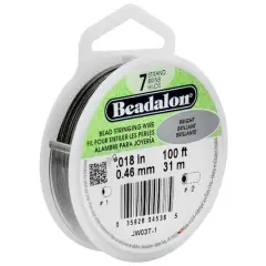 Beadalon&reg; 0.018" Bright 7 Strand Bead Stringing Wire, 100ft.