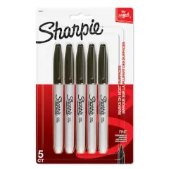 Sharpie&reg; Fine Point Black Permanent Markers