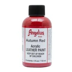 Angelus&reg; Acrylic Leather Paint, 4oz. Autumn Red