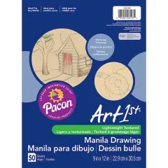 Art1st&reg; Manila Drawing Paper, 9" x 12", 12 Pack