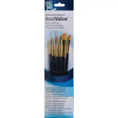 Princeton&trade; RealValue&trade; Golden Taklon Brush Set With Rounds & Angle Shaders