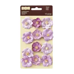 Gold Tipped Purple Flower Embellishments by Recollections&trade; Signature&trade;