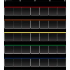 Black Storage Pocket Chart