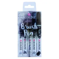 Ecoline&reg; Liquid Watercolour Brush Pen 5 Color Set, Grey