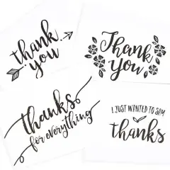 Assorted Black Thank You Cards & Envelopes by Recollections&trade;, 4.25" x 5.5"