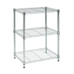 Honey Can Do 3-Tier Chrome Shelving Unit