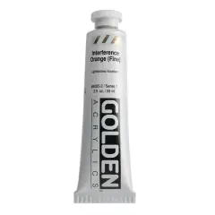 Golden Artist Colors&reg; 2oz. Interference Acrylic Paint Interference Orange (Fine)