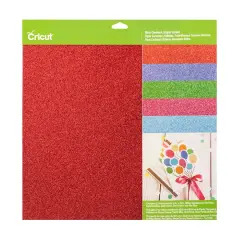 Cricut&reg; Glitter Cardstock Brights Sampler
