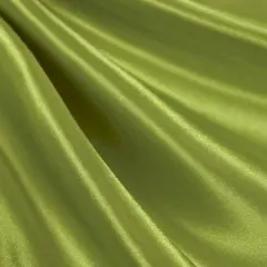 Dark Lime Green Satin