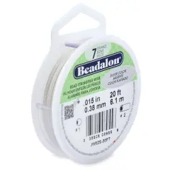 Beadalon&reg; 0.38mm Silver 7 Strand Bead Stringing Wire