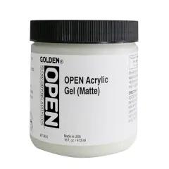 Golden&reg; OPEN Acrylic Gel Medium, Matte