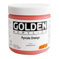 Golden&reg; Heavy Body Acrylic Paint, 16oz. Pyrrole Orange