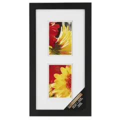 2 Opening Black Gallery Frame with Double Mat by Studio D&eacute;cor&reg;
