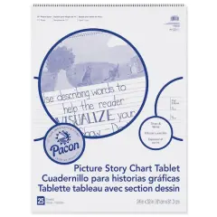 Pacon&reg; Picture Story Chart Tablet, 24" x 32", 25 Sheets