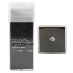 4.5oz. Extra Fine Glitter by Recollections&trade; Black