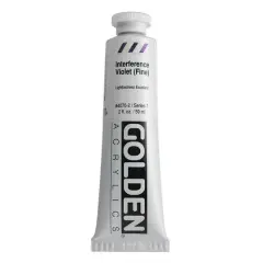 Golden Artist Colors&reg; 2oz. Interference Acrylic Paint Interference Violet (Fine)