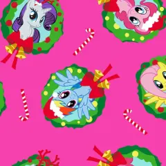 My Little Pony Wreaths Polyester Sheer Fabric