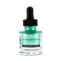 Dr. Ph. Martin's&reg; Iridescent Calligraphy Color Ink 23R Metallic Green