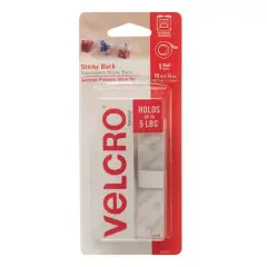 VELCRO&reg; Sticky Back&trade; 3/4" x 18" White Tape Strips, 6 Pack Bundle