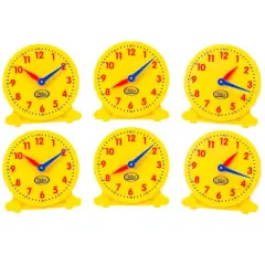 Didax 5" Student Clocks, Set of 6