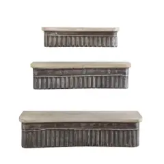 Hello Honey&reg; Metal & Wooden Shelves, Set of 3