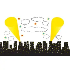 Carson-Dellosa&trade; Superhero Cityscape Bulletin Board Display