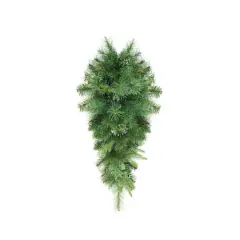 48" Unlit Cashmere Mixed Pine Teardrop Swag