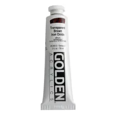 Golden&reg; 2oz. Heavy Body Acrylic Paint Transparent Brown Iron Oxide