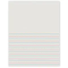 Pacon&reg; White 1/2" Short Ruled Newsprint Storybook Paper, 5 Packs