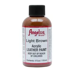 Angelus&reg; Acrylic Leather Paint, 4oz. Light Brown