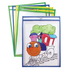 Creativity Street&reg; Dry Erase Pockets, 10" x 13.5", Pack of 10