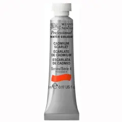 Winsor & Newton&reg; Professional Water Colour&trade; Paint, 5mL Cadmium Scarlet