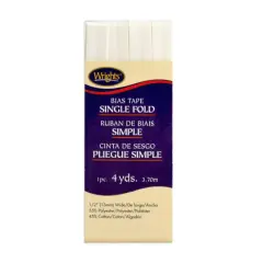 1/2" Oyster Single Fold Bias Tape - 4 Yards