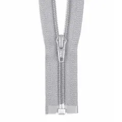 YKK 36" Chrome Gray #5 Nylon Coil Open End Zipper