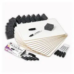 Dry Erase Lap Boards, Markers & Erasers Classpack