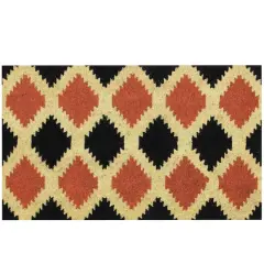 Coir Tribal Outdoor Rectangular Door Mat, 29.5" x 17.75"