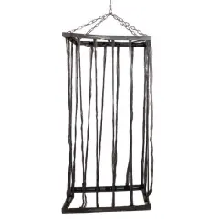 75.5" Life Size Cage Hanging Halloween Decoration