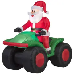 4.5ft. Airblown&reg; Inflatable Christmas Santa on ATV