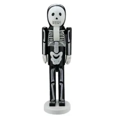 Wooden Skeleton Halloween Nutcracker