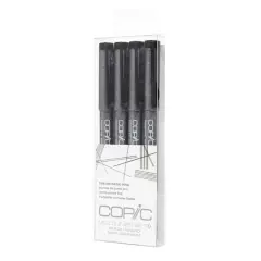 Copic&reg; Black Multiliner Pen Set, Fine