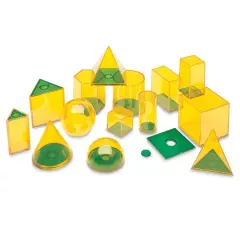 Learning Resources&reg; Relational Geometric Solids&reg; Set of 14