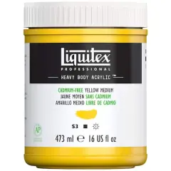 Liquitex&reg; Professional Heavy Body Acrylic&trade; Paint, 16oz. Cadmium Free Yellow Medium
