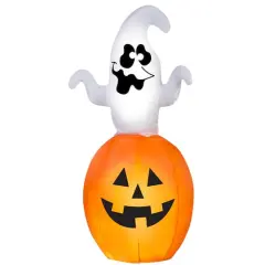 5.5ft. Airblown&reg; Inflatable Halloween Animated Spinning Ghost in Pumpkin