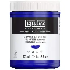 Liquitex&reg; Professional Heavy Body Acrylic&trade; Paint, 16oz. Ultramarine Blue (Green Shade)