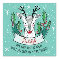 Midcentury Modern Rudolph Canvas Wall Art