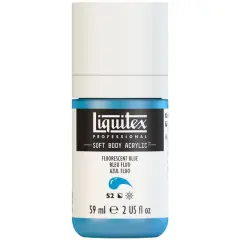 Liquitex&reg; Professional Soft Body Acrylic Bottle, 2oz. Fluorescent Blue